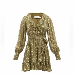 Zimmermann Lurex Wrap Dress size 3